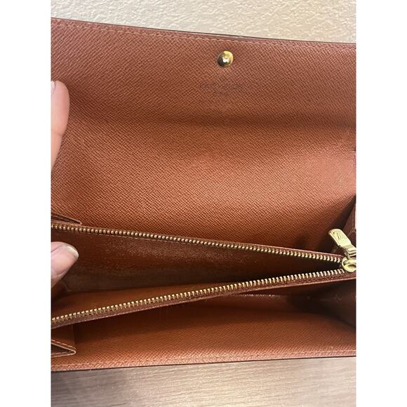 Louis Vuitton Porte Monnaie Monogram Pochette Credit Long Wallet (M61725) - Picture 3 of 7